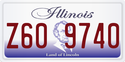 IL license plate Z609740