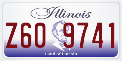 IL license plate Z609741
