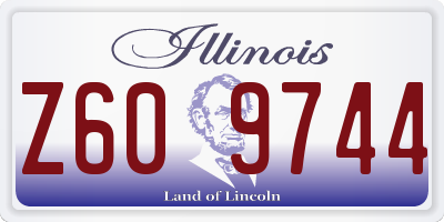 IL license plate Z609744