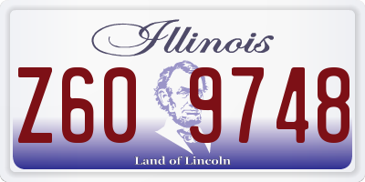 IL license plate Z609748