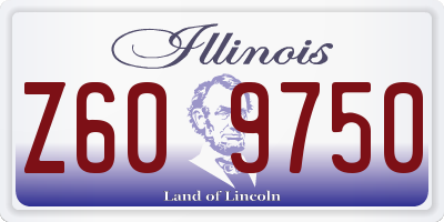 IL license plate Z609750