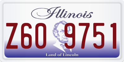 IL license plate Z609751