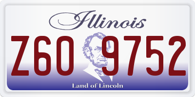 IL license plate Z609752