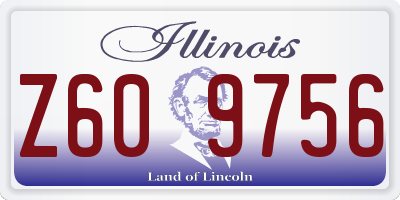IL license plate Z609756