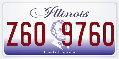 IL license plate Z609760