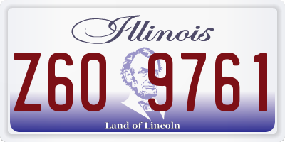IL license plate Z609761