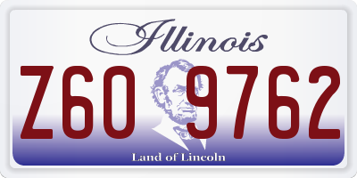 IL license plate Z609762