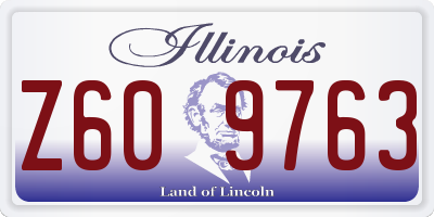 IL license plate Z609763