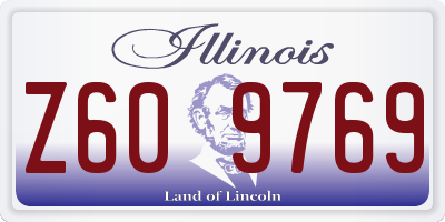 IL license plate Z609769