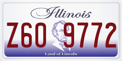 IL license plate Z609772