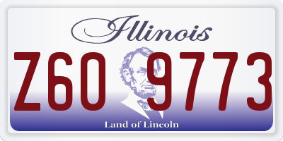 IL license plate Z609773