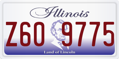 IL license plate Z609775