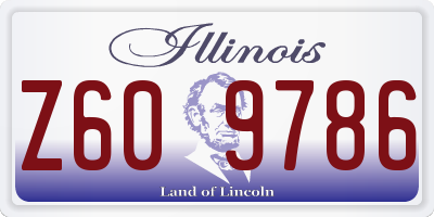 IL license plate Z609786