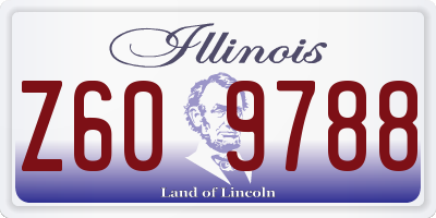 IL license plate Z609788