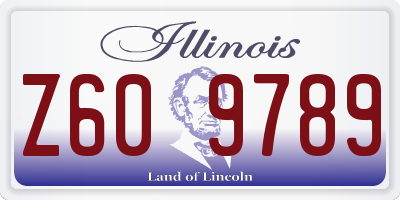 IL license plate Z609789