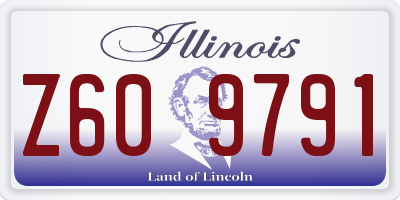 IL license plate Z609791