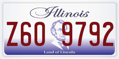 IL license plate Z609792