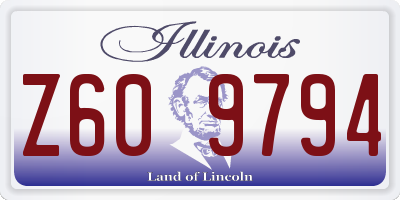 IL license plate Z609794
