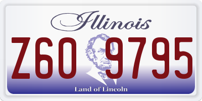 IL license plate Z609795