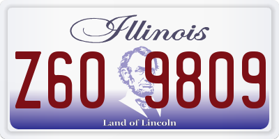 IL license plate Z609809