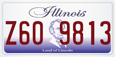 IL license plate Z609813