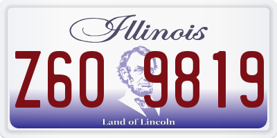 IL license plate Z609819