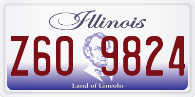 IL license plate Z609824