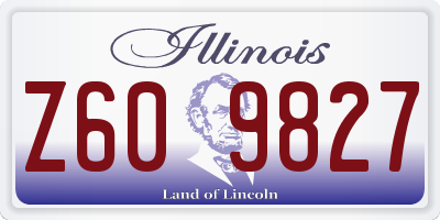 IL license plate Z609827