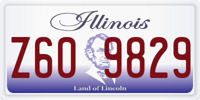 IL license plate Z609829