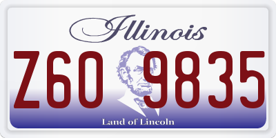 IL license plate Z609835