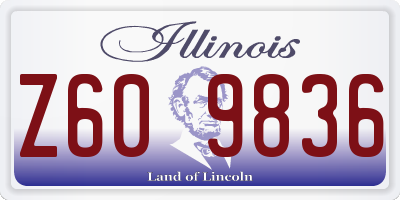 IL license plate Z609836