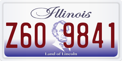 IL license plate Z609841