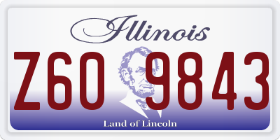 IL license plate Z609843
