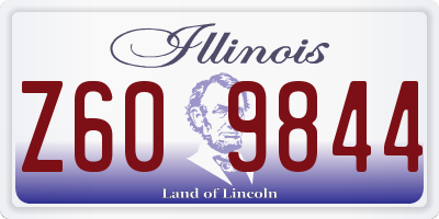 IL license plate Z609844