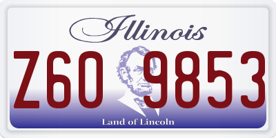 IL license plate Z609853