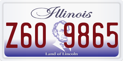 IL license plate Z609865