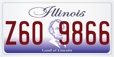 IL license plate Z609866