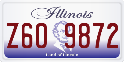 IL license plate Z609872