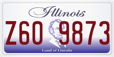 IL license plate Z609873