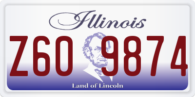 IL license plate Z609874