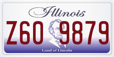 IL license plate Z609879
