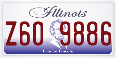 IL license plate Z609886