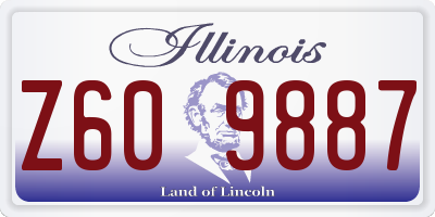 IL license plate Z609887