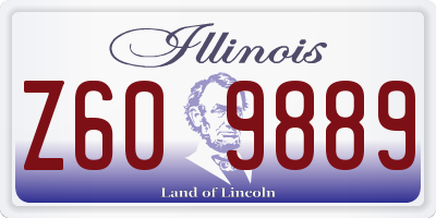 IL license plate Z609889