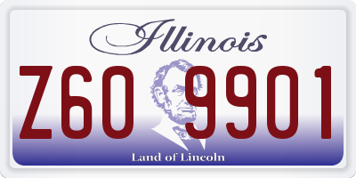 IL license plate Z609901