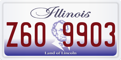 IL license plate Z609903