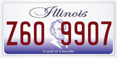 IL license plate Z609907
