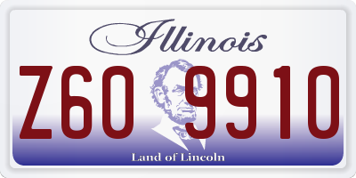 IL license plate Z609910