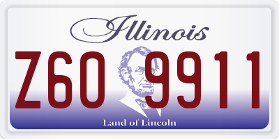 IL license plate Z609911