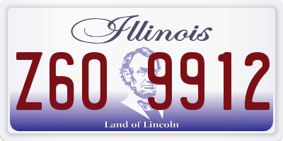 IL license plate Z609912